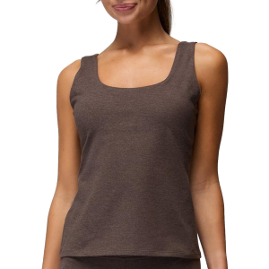 Women's Prana Heavana Essential Tank Top 2026 in Brown size Small | Elastane/Polyester