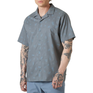 Helly Hansen Holmen Short-Sleeve Shirt Men's 2026 in Gray size Large | Cotton/Polyester
