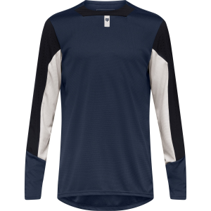 Fox Racing Defend Long-Sleeve Jersey 2026 in Blue size Medium | Nylon/Elastane/Polyester