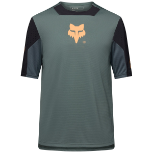Fox Racing Defend Short-Sleeve Jersey 2026 in Blue size Large | Nylon/Elastane/Polyester