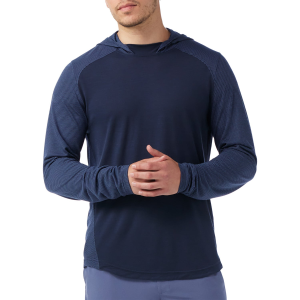 Smartwool Smartwool Active Mesh Hoodie Men's 2026 Blue in Navy size Large | Wool/Polyester - $109.95 at evo