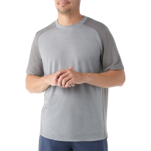 Smartwool Active Mesh Short-Sleeve Shirt Men's 2026 in Blue size Large | Wool/Polyester