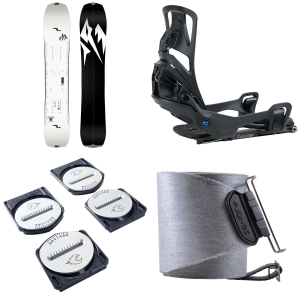 Jones Jones Ultralight Solution Splitboard 2027 - 161 Package (161) + M Splitboard Bindings in Black size 161/M | Aluminum - $2234.36 at evo
