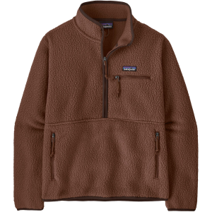 Women's Patagonia Retro Pile Marsupial Pullover 2026 in Brown size Medium | Polyester