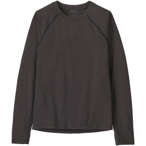 Kid's Patagonia Capilene Midweight Crew Top 2027 in Black size Large | Polyester