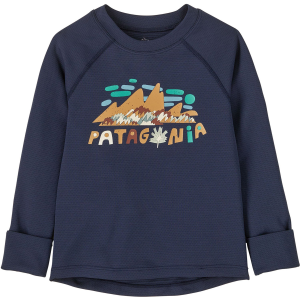 Kid's Patagonia Capilene Midweight Crew Top Infants' 2027 in Blue size 6M-12M | Polyester