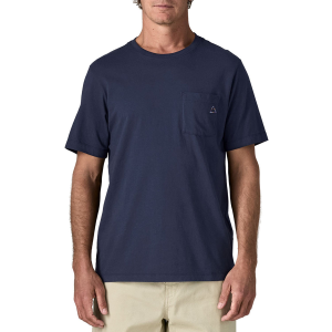Patagonia Fitz Roy Massif Pocket T-Shirt Men's 2026 Blue in Navy size Large | Cotton