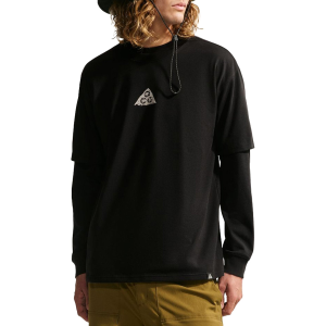 Nike ACG Dri-FIT LSE Stacked Rocks T-Shirt Men's 2026 Black in Brown size Large | Cotton/Polyester