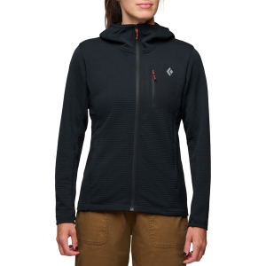 Women's Black Diamond Diverge Full Zip Hoodie 2027 Black size Small | Polyester