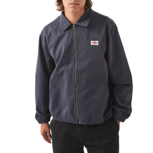Brixton Brixton Trademark Lightweight Garage Zip Jacket Men's 2026 in Blue size X-Large | Cotton/Polyester - $88.95 at evo