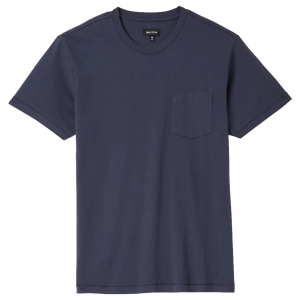 Brixton Brixton Baseline Pocket T-Shirt Men's 2026 in Blue size Large | Cotton - $34.95 at evo