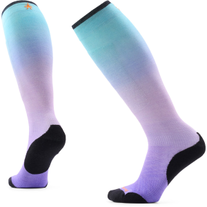 Smartwool Women's Smartwool Ski Targeted Cushion Ombre Print OTC Socks 2027 in Purple size Medium | Nylon/Wool/Elastane - $31.95 at evo