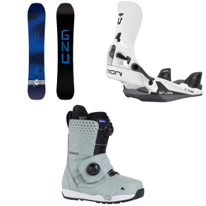 Gnu GNU Banked Country C3 Snowboard 2026 - 155 Package (155 cm) + L Mens in Black size 155/L - $1028.79 at evo