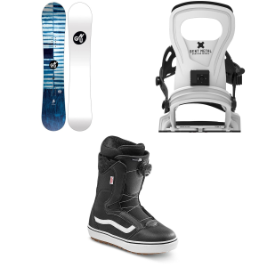 Gnu Women's GNU Miira Snowboard 2027 - 152 Package (152 cm) + S/M Womens in White size 152/S/M | Aluminum - $764.73 at evo