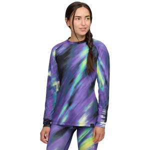 Women's evo Midweight Baselayer Crew Top 2027 in Black size X-Small | Spandex/Polyester