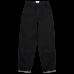Du/Er Women's DU/ER Tech Fleece Denim High Rise Utility Pants 2026 in Black size 27" | Spandex/Cotton/Lycra - $159.00 at evo