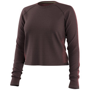 Women's Smartwool Intraknit SeaMedium/Largeess Long Sleeve Top 2027 in Blue size X-Large | Wool/Elastane/Polyester