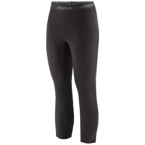 Women's Patagonia Capilene Thermal Weight Boot Length Bottoms 2027 in Black size X-Large | Spandex/Polyester