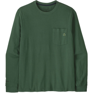 Patagonia Long-Sleeve Midweight Fitz Roy Massif Pocket T-Shirt Men's 2026 in Green size X-Large | Cotton