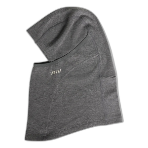 Le Bent Heavyweight Grid Fleece Balaclava 2027 in Black | Wool/Elastane/Polyester