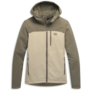 Outdoor Research Women's Outdoor Research Ultima Softshell Hoodie 2027 in Khaki size Medium | Nylon/Spandex - $220.00 at evo