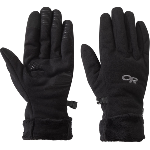Outdoor Research Women's Outdoor Research Fuzzy Sensor Glove 2027 in Blue size Medium | Polyester - $40.00 at evo