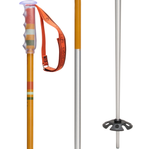 Season Community Ski Poles 2027 in Yellow size 135 | Aluminum/Rubber