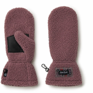 Skida Women's Skida Fleece Mittens 2027 in Green size Medium/Large | Leather/Polyester - $55.00 at evo
