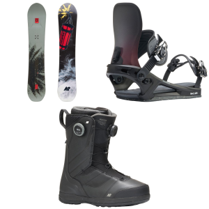 K2 K2 Antidote Snowboard 2027 - 154 Package (154 cm) + L Mens in Black size 154/L | Nylon/Bamboo - $1268.87 at evo