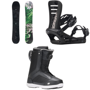 K2 K2 Embassy Snowboard 2027 - 157 Package (157 cm) + M Mens in Black size 157/M | Nylon - $989.87 at evo