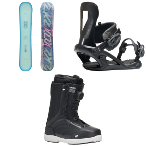 K2 Women's K2 Metropolitan Snowboard 2027 - 146 Package (146 cm) + S Womens in Black size 146/S - $899.87 at evo