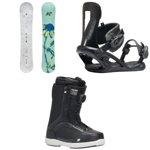 K2 Women's K2 Chloro Snowboard 2027 - 146 Package (146 cm) + M Womens in Black size 146/M - $854.87 at evo