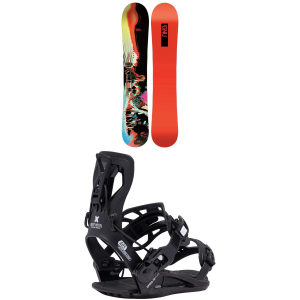 Women's GNU Pepper Snowboard 2027 - 146 Package (146 cm) + S Mens in Black size 146/S | Nylon