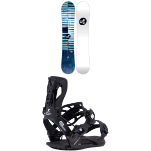 Women's GNU Miira Snowboard 2027 - 135 Package (135 cm) + M Mens in Black size 135/M | Nylon