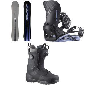 Salomon Salomon Assassin Pro Snowboard 2027 - 150 Package (150 cm) + M Mens in Black size 150/M | Aluminum - $1340.87 at evo