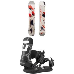 Women's CAPiTA Birds Of A Feather Snowboard 2027 - 148 Package (148 cm) + L Womens in White size 148/L