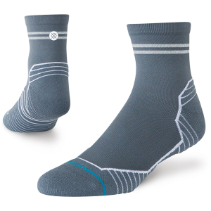 Stance Reflector Light Quarter Socks Unisex 2026 Blue size Medium | Nylon