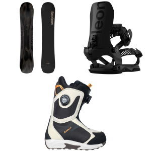 Women's Bataleon Push Up+ Snowboard 2027 - 138 Package (138 cm) + S Womens in Black size 138/S | Aluminum