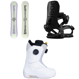 Women's Bataleon Disaster Snowboard 2027 - 148 Package (148 cm) + M/L Womens in Black size 148/M/L | Aluminum