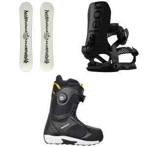 Bataleon Disaster Snowboard 2027 - 153W Package (153W cm) + M/L Mens in Black size 153W/M/L | Aluminum