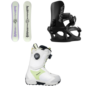 Women's Bataleon Disaster Snowboard 2027 - 140 Package (140 cm) + M Womens in Black size 140/M