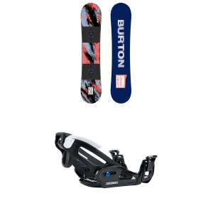 Burton Kid's Burton Grom Camber SnowboardKids' 2027 - 120 Package (120 cm) + M Kids in Black size 120/M | Nylon - $429.90 at evo