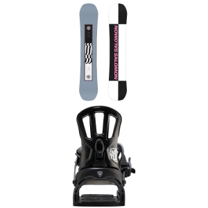Salomon Salomon Kickback Snowboard 2026 - 155W Package (155W cm) + X-Large Mens in Black size 155W/Xl | Nylon/Aluminum/Rubber - $376.14 at evo