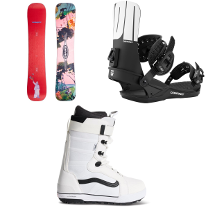 Sims Sims Mystery Lunch Snowboard 2027 - 153 Package (153 cm) + L Mens in White size 153/L | Aluminum/Bamboo - $968.94 at evo