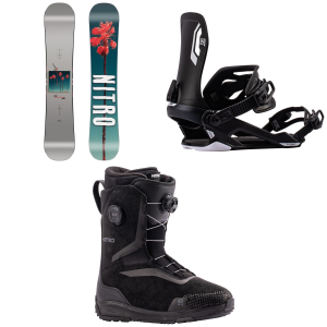 Nitro Cheap Thrills Snowboard 2027 - 152 Package (152 cm) + M Mens in Teal size 152/M