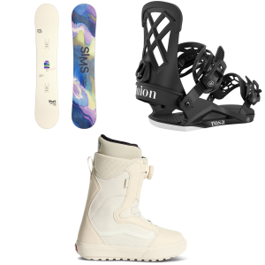 Sims Women's Sims Fluid Snowboard 2027 - 142 Package (142 cm) + L Womens in Black size 142/L | Aluminum - $802.69 at evo