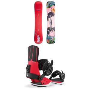 Sims Sims Mystery Lunch Snowboard 2027 - 153 Package (153 cm) + L Mens in White size 153/L | Aluminum/Bamboo - $683.94 at evo