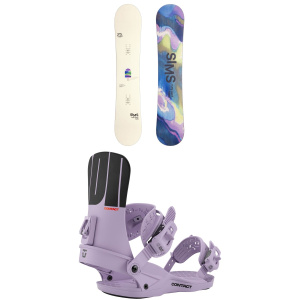 Sims Women's Sims Fluid Snowboard 2027 - 138 Package (138 cm) + L Womens in White size 138/L | Aluminum - $593.95 at evo