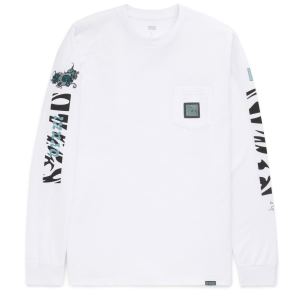 Oyuki Oyuki Four Headed Pocket Long-Sleeve T-shirt Unisex 2027 in White size Medium - $49.95 at evo
