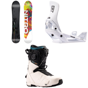 Nitro Nitro Alternator FX Snowboard 2027 - 162 Package (162 cm) + S Mens in White size 162/S - $1331.87 at evo